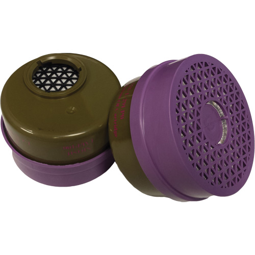 Cartouche pour respirateur, Cartouche gaz/vapeur, Gaz multiples/Vapeur organique/Filtre P100 Solutions industrielles ALPHA