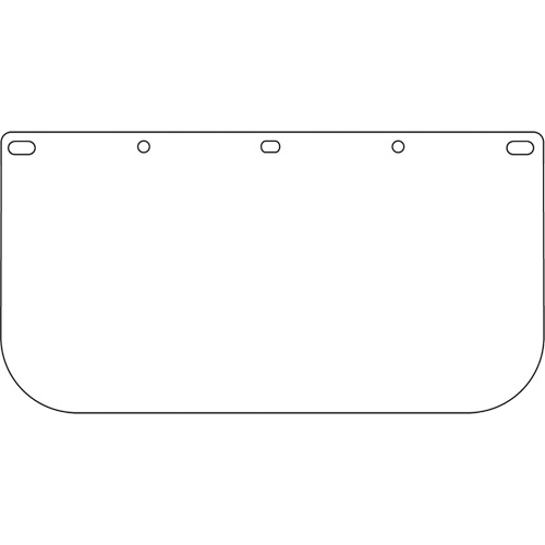 Dynamic Faceshield Visor Window, PETG, Clear Tint Solutions industrielles ALPHA