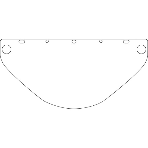 Visi&egrave;re d&eacute;coup&eacute;e &agrave; l'emporte-pi&egrave;ce Dynamic, PETG, Teinte Transparent Solutions industrielles ALPHA
