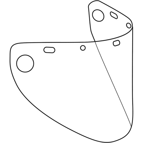 &eacute;cran facial form&eacute; Dynamic, Copolyester/PETG, Teinte Transparent Solutions industrielles ALPHA