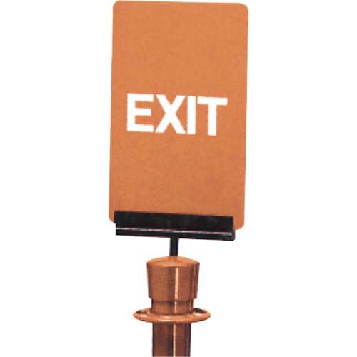 Enseigne de contr&ocirc;le des foules  Exit , 11" x 7", Plastique, Anglais Solutions industrielles ALPHA