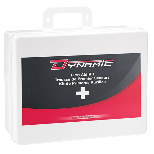 Trousse de premiers soins Ontario Dynamic, Dispositif m&eacute;dical Classe 2, Boîte en plastique Solutions industrielles ALPHA
