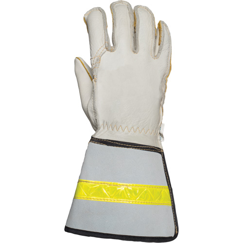 Linemans Glove, Small, Grain Cowhide Palm Solutions industrielles ALPHA