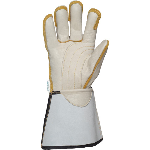Linemans Glove, Small, Grain Cowhide Palm Solutions industrielles ALPHA