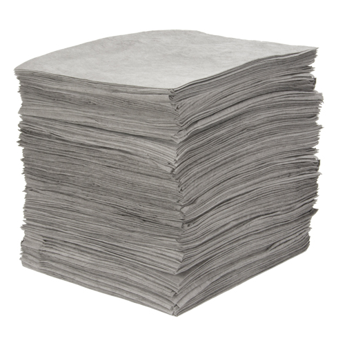 Premium Meltblown Sorbent Pads, Universal, 15" x 18", 25 gal. Absorbancy Solutions industrielles ALPHA