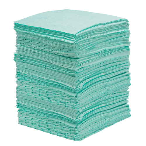 Premium Bonded Sorbent Pads, Hazmat, 15" x 18", 30 gal. Absorbancy Solutions industrielles ALPHA