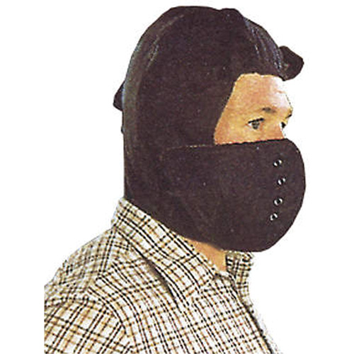 Doublure de casque de s&eacute;curit&eacute; avec masque amovible, Doublure en Coton/Kasha, Taille unique, Noir Solutions industrielles ALPHA