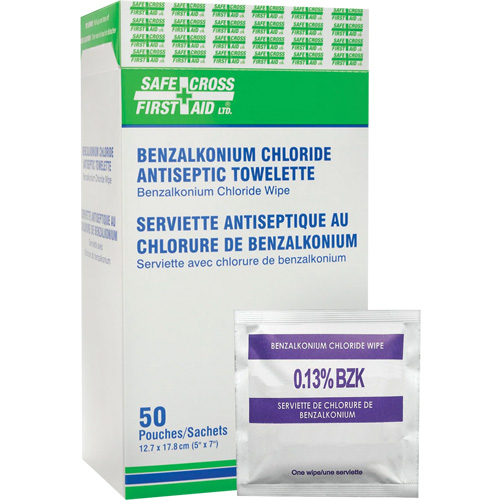Lingettes antiseptiques au chlorure de benzalkonium, Serviette, Antiseptique Solutions industrielles ALPHA