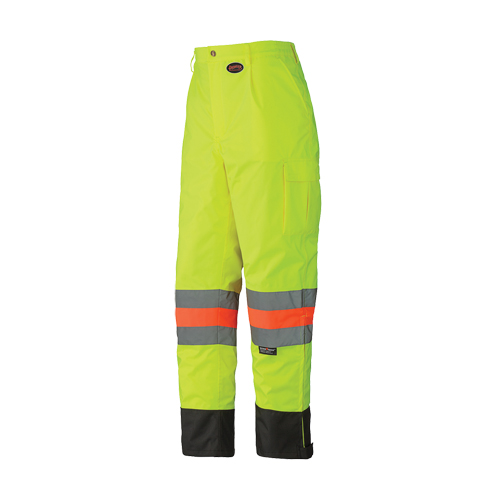 6039 Traffic Control Waterproof Safety Pant, Polyester, X-Small, High Visibility Lime-Yellow Solutions industrielles ALPHA