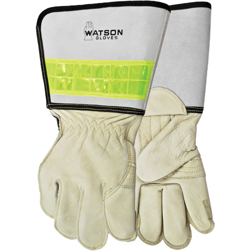 Circuit Breaker Linesman Welding Gloves, Grain Cowhide, Size Medium Solutions industrielles ALPHA