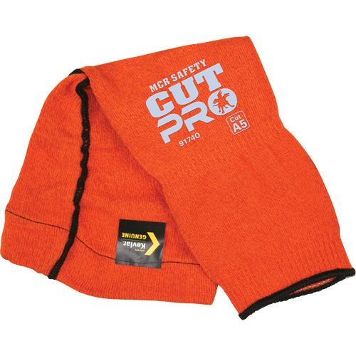 Manches Memphis avec trou pour le pouce, Kevlar, 14", ASTM ANSI niveau A5, Orange Solutions industrielles ALPHA