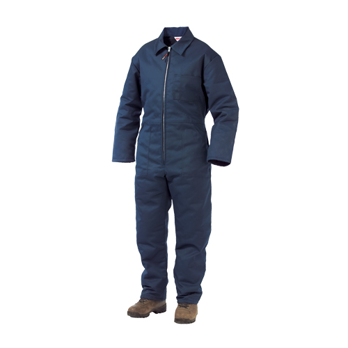 Lined Twill Coveralls, Men's, Navy Blue, Size Large Solutions industrielles ALPHA