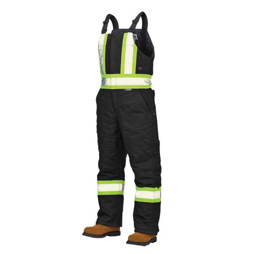 Duck Lined Safety Overalls, Cotton, Large, Black Solutions industrielles ALPHA