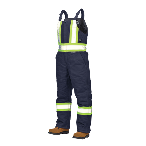 Duck Lined Safety Overalls, Cotton, Large, Navy Blue Solutions industrielles ALPHA