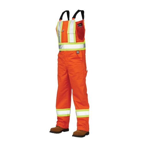 Unlined Safety Overalls, Poly-Cotton, Large, High Visibility Orange Solutions industrielles ALPHA
