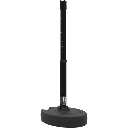 Base pour montant de barri&egrave;re PLUS, Hauteur de 42", Noir Solutions industrielles ALPHA