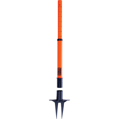 Montant de barri&egrave;re PLUS, Hauteur de 42", Orange Solutions industrielles ALPHA