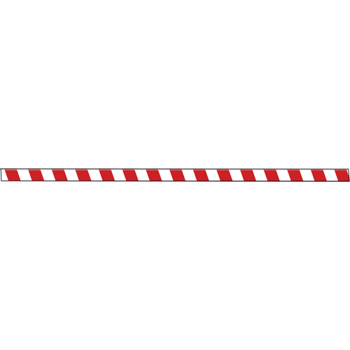 Tough-Mark Heavy-Duty Floor Marking, Rectangle, 48" L x 2" W, Red and White, Polyethylene Solutions industrielles ALPHA