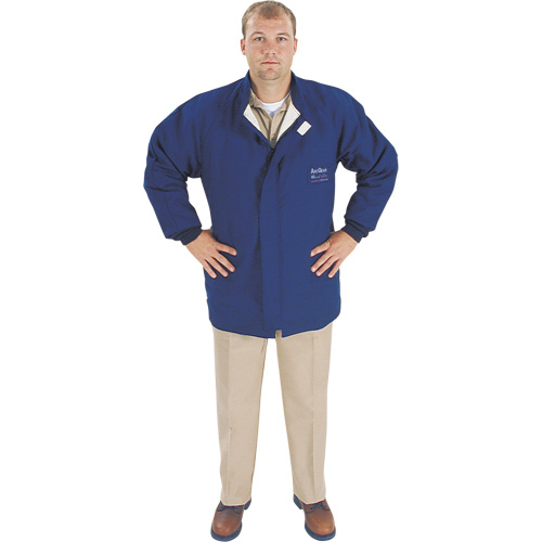 Veste de protection contre l'arc &eacute;lectrique, Moyen, Bleu, 40 cal/cm² Solutions industrielles ALPHA