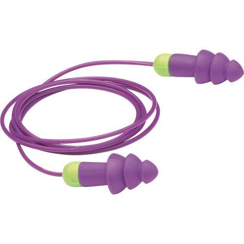 Rockets&reg; Reusable Earplugs, Corded, Bulk - Polybag, 27 dB NRR, One-Size Solutions industrielles ALPHA