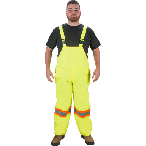 Salopette imperm&eacute;able RZ1000, Polyester, Petit, Jaune lime haute visibilit&eacute; Solutions industrielles ALPHA