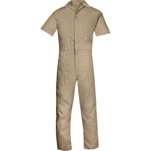 Short-Sleeved Coveralls, Men's, Tan, Size Medium Solutions industrielles ALPHA