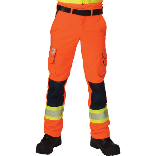 Ripstop High-Visibility Cargo Pants, Polyester, 28, High Visibility Orange Solutions industrielles ALPHA