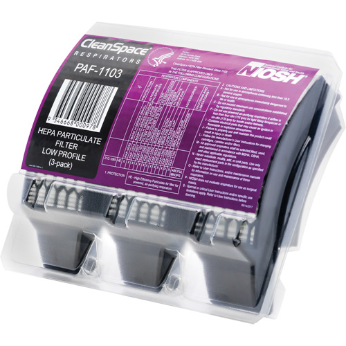 Low Profile HEPA Filters, Particulates, Pack of 3 Solutions industrielles ALPHA