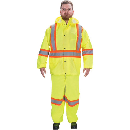 V&ecirc;tements imperm&eacute;ables RZ1000, Polyester, Petit, Jaune lime haute visibilit&eacute; Solutions industrielles ALPHA