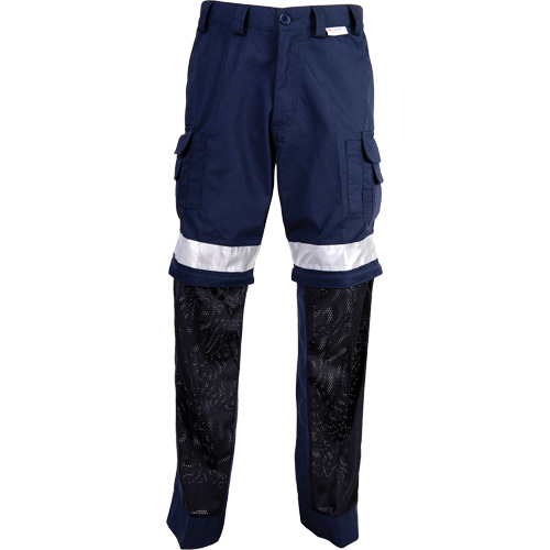 Pantalon haute visibilit&eacute;, Poly-coton, 34, Bleu marine Solutions industrielles ALPHA