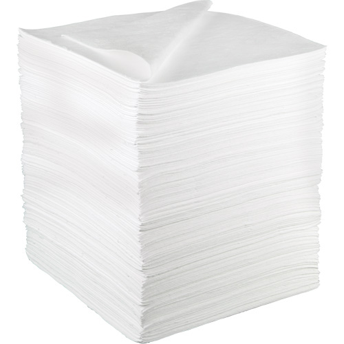 Tampon absorbant ol&eacute;ophile, Huile seulement, 19" x 17", 38,7 gal. d'absorption Solutions industrielles ALPHA
