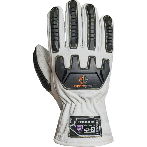 Gants r&eacute;sistant &agrave; la coupe et aux chocs Endura 378GKGVBE, Petit, Paume en Ch&egrave;vre, Poignet Conducteur Solutions industrielles ALPHA