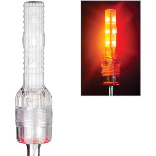 Tiges de s&eacute;curit&eacute; avec lumi&egrave;re DEL tr&egrave;s visibles Safety Whip Solutions industrielles ALPHA