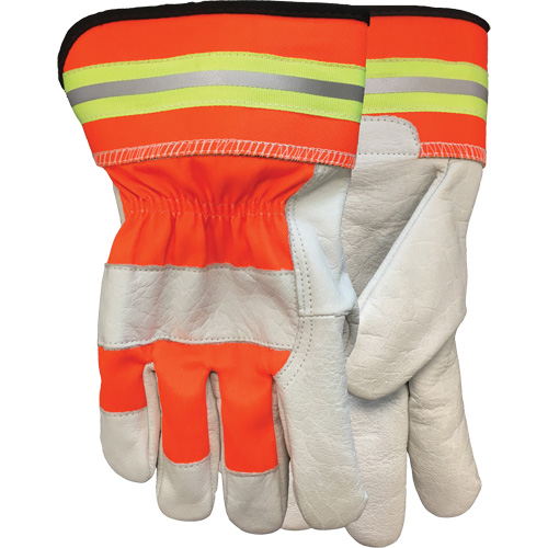Gants d'ajusteur Flashback, Grand, Paume en Cuir fleur de buffle Solutions industrielles ALPHA