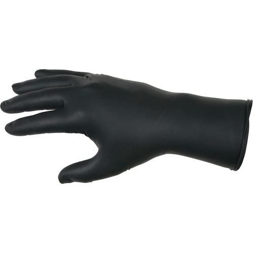 Gants jetables NitriShield Stealth Extra, Grand, Nitrile, 6 mils, Sans poudre, Noir Solutions industrielles ALPHA