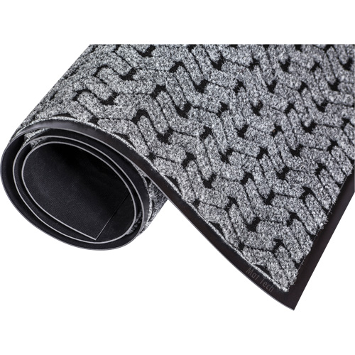 Tapis d'accueil Performance Tire-Track, Essuie-pieds/grattoir, 4' x 8' x 3/8", Gris Solutions industrielles ALPHA