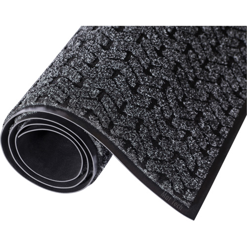 Tire-Track Performance Entrance Mats, Wiper/Scraper, 4' x 8' x 3/8", Charcoal Solutions industrielles ALPHA