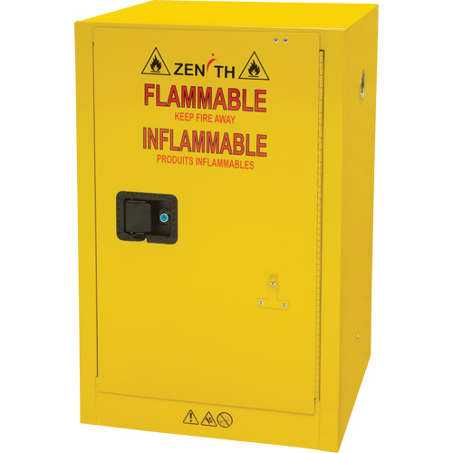 Flammable Storage Cabinet, 12 gal., 1 Door, 23" W x 35" H x 18" D Solutions industrielles ALPHA