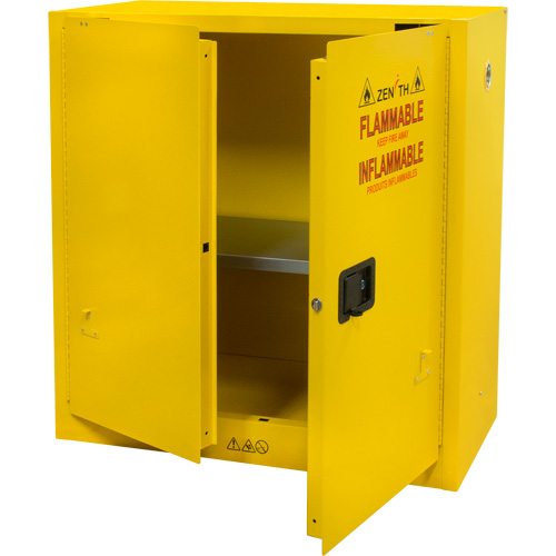 Armoire pour produits inflammables, 30 gal., 2 Porte(s), 43" La x 44" h x 18" p Solutions industrielles ALPHA