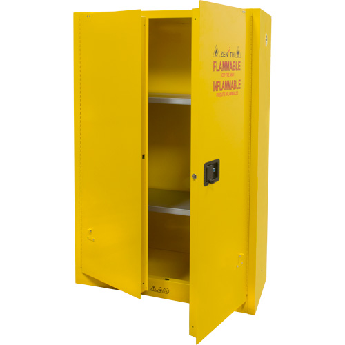 Armoire pour produits inflammables, 45 gal., 2 Porte(s), 43" La x 65" h x 18" p Solutions industrielles ALPHA