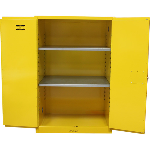 Armoire pour produits inflammables, 90 gal., 2 Porte(s), 43" La x 66" h x 34" p Solutions industrielles ALPHA