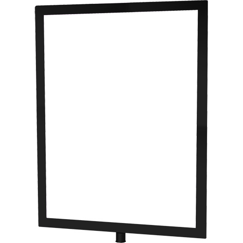 Porte-enseigne vertical robuste pour montant classique, Noir Solutions industrielles ALPHA