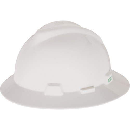 Casque de s&eacute;curit&eacute; &agrave; fente et bordure compl&egrave;te V-Gard, Suspension &agrave; douille, Non ventil&eacute; Solutions industrielles ALPHA