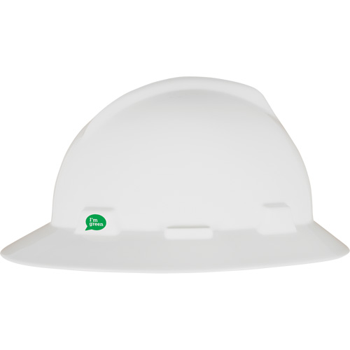 V-Gard&reg; GREEN Slotted Full Brim Hard Hat, Meets CSA Type 1, Ratchet Suspension Solutions industrielles ALPHA