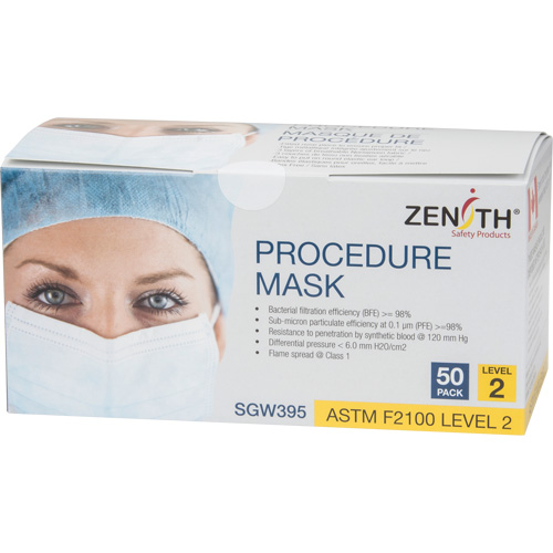 Masques d'intervention jetables, ASTM F2100 Niveau 2, Classe 1 Solutions industrielles ALPHA