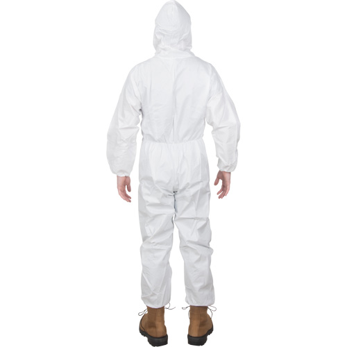 Premium Hooded Coveralls, Small, White, Microporous Solutions industrielles ALPHA