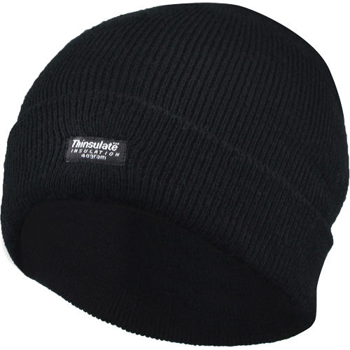 Tuque doubl&eacute;e &agrave; rebord, Doublure en Thinsulate, Taille unique, Noir Solutions industrielles ALPHA