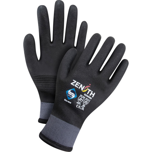 ZX-30° Premium Coated Gloves, Medium, Foam PVC Coating, 15 Gauge, Nylon Shell Solutions industrielles ALPHA