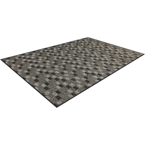 Tapis de vestibule Terra Nova classique, Essuie-pieds, 3' x 5' x 5/16", Charbon Solutions industrielles ALPHA
