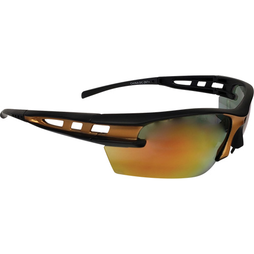 Mango Safety Glasses, Orange Mirror Lens, Meets/Exceeds CSA Z94.3 Solutions industrielles ALPHA